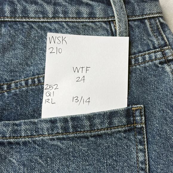 We the Free Denim Skirt Women's 24 Jean Full Zip Front - Picture 3 of 6